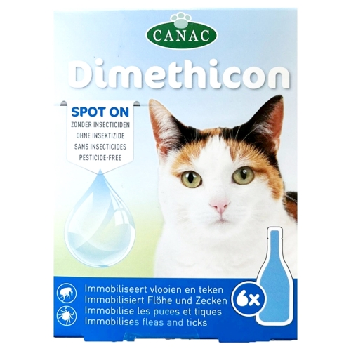 Krople dla kota na 6 tygodni Canac przeciw kleszczom 6 x 1ml zestaw 20g