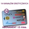 Karta erotyczna SUPERCHIC VCC dostęp do 13 kanałów 13ch/12 miesięcy