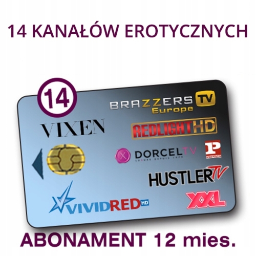 Karta erotyczna SUPERCHIC VCC dostęp do 13 kanałów 13ch/12 miesięcy