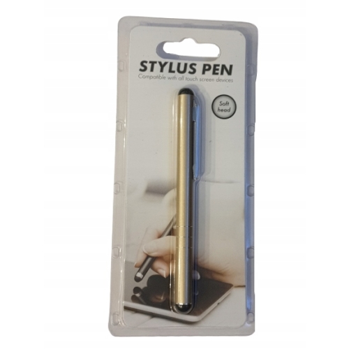 Rysik długopis do smartfonów tabletów telefonów ekran dotykowy mały srebrny