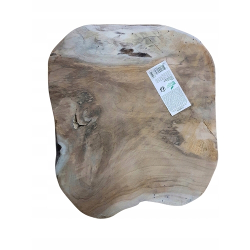 TACA DESKA OZDOBNA NATURALNE DREWNO TEKOWE DEKORACJA 35 x 3 cm NIEREGULARNA