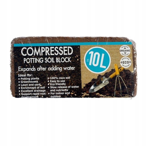 Kokosowa ziemia doniczkowa super podłoże do upraw Ekologiczne 100 % Natural