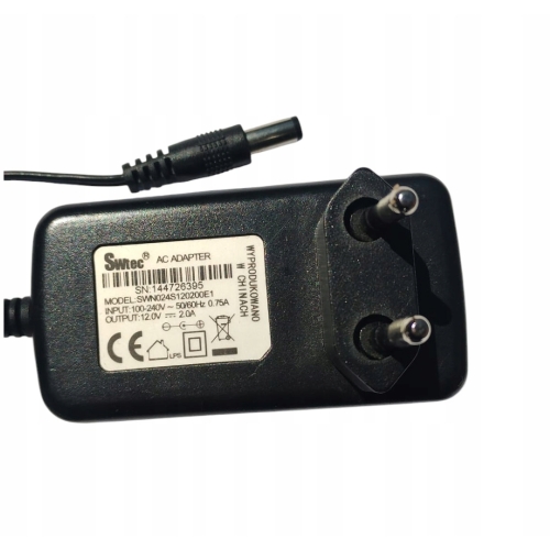 Zasilacz SWN024S120200E1 DEKODERY CANAL+ POLSAT WIFIBOX 12V 2.0A