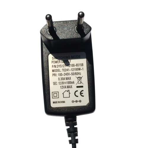 ZASILACZ TE241-12100-12100W-1 DEKODERY CANAL+ POLSAT WIFIBOX 12V 1000mA