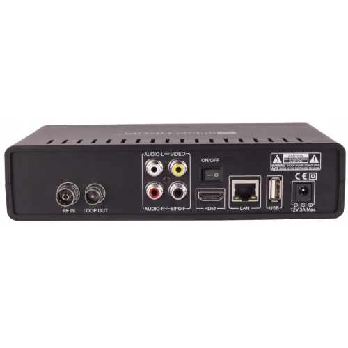 Hybrydowy Tuner Dekoder DVBT OPTICUM HD LINUX DVB-C/T2 20x4,5x11,5cm ODIN 2