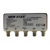 DiseqC 2.0 switch firmy New Star zewnętrzny 4/1 900-2400 Mhz DSW-4120P-PR
