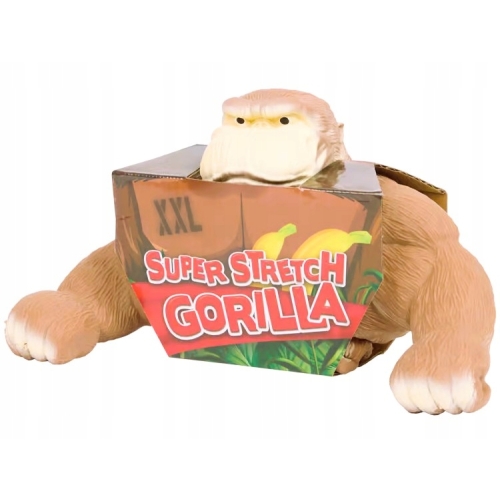 Goryl gorilla antystresowy stretch gniotek ROZCIĄGLIWY XXL 1kg DUŻY BRĄZOWY