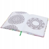 KOLOROWANKA ANTYSTRESOWA TWARDA OPRAWA 100 STRON GUMKA MANDALA A4 200 GSM