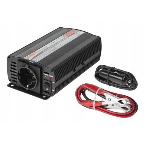 Przetwornica URZ3161 napięcia 12V-230 Kemot 300 W KEMPING TURYSTYKA CZARNA
