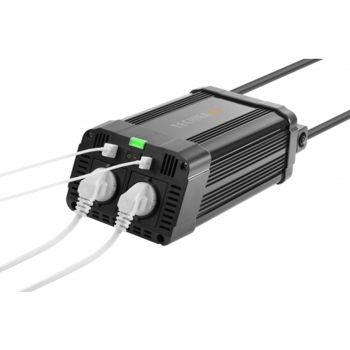 Profesjonalna Przetwornica TE16 1200W 2x VAC 230V / 2x USB 12v TECHNAXX