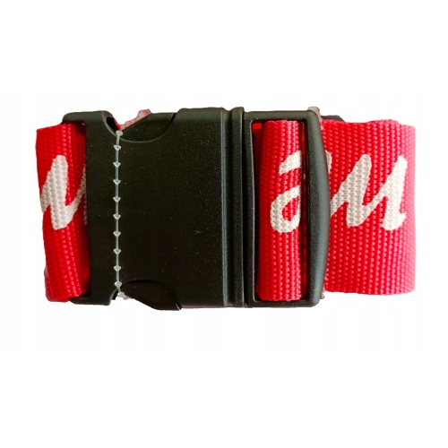 Pas zabezpieczający do bagażu walizki klamra LUGGAGE BELT 5x180cm CZERWONY