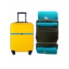 Pas zabezpieczający do bagażu walizki klamra LUGGAGE BELT 5x180cm NIEBIESKI