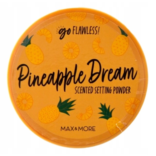 Puder scalający Sypki Matowy Transparentny Max & More Ananas Vegan 22 g