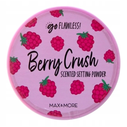 Puder scalający Sypki Matowy Transparentny Max & More Malinowy Vegan 22 g