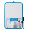 TABLICA DO PISANIA SUCHOŚCIERALNA+PISAK MINI DWUSTRONNA 18x27,5cm NIEBIESKA