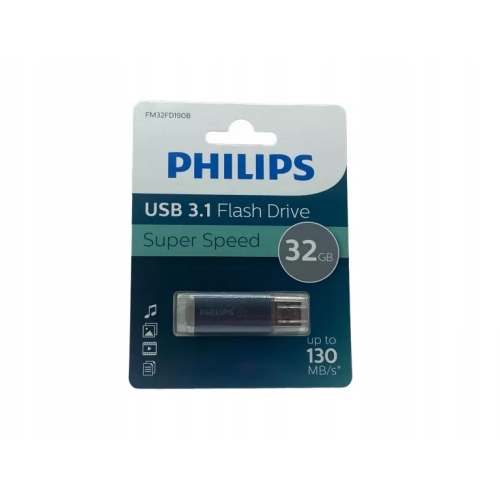 Pendrive Philips FM32FD190B USB 3.1 FLASH DRIVE SUPER SPEED 130 MB/s 32 GB