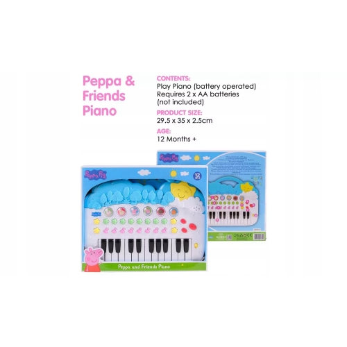 Pianinko Interaktywne dla Dzieci Piosenki Melodie Peppa Pig Friends 12m+