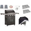 Grill gazowy 5 palników 15kW stalowy Rexon Landmann 12270 dom ogród taras
