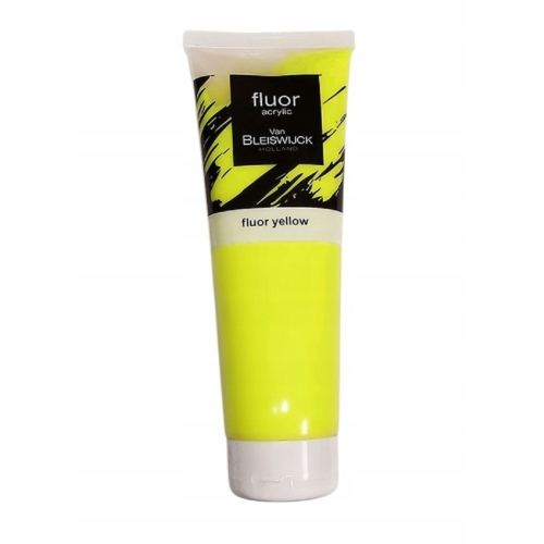 NEONOWA Farba AKRYLOWA Van Bleiswijck Fluor YELLOW 250ml Tuba ŻÓŁTA