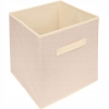 Składany kosz do przechowywania Home Accents organizer 30x30x30 cm Beżowy.