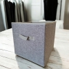 Składane pudełko organizer kosz wkład do szafy regału 30x30 cm JASNY SZARY.