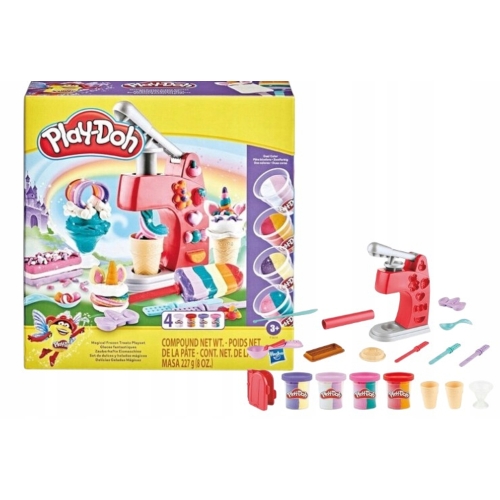 Magiczna Lodziarnia PlayDoh Unicorn 4 Foremki duży zestaw dzieci Prezent 3+