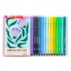 Pisaki Markery Pędzelkowe Cienkopisy BRUSH PENS 1-5 mm 24 szt w Etui Avec