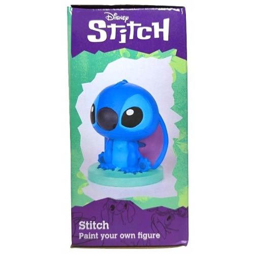 FIGURKA GIPSOWA 11 CM DO POMALOWANIA ZESTAW: FARBKI PĘDZELEK DISNEY STITCH