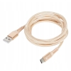 Kabel USB - A USB-C USB typ C 1,5 m USB-C 2.0 telefon tablet camera ZŁOTY