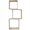 3x DREWNIANY REGAŁ ŚCIENNY CUBE PÓŁKA WISZĄCA Home Decor Accents BUK