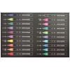 Pisaki Mazaki Markery Flamastry Cienkopisy Akrylowe DecoTime 07-2.5 40 szt.