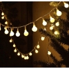 GIRLANDA OGRODOWA LAMPKI DUŻE LED TARAS BALKON OGRÓD 50 szt SZNUR 15m