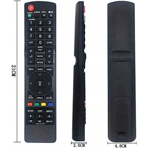 Pilot do TV LG AKB72915207 ZAMIENNIK WYSOKIEJ JAKOŚCI NOWY CZARNY RM-L930
