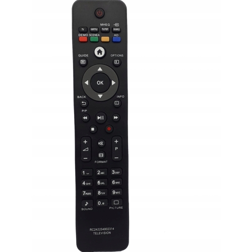 PILOT TV PHILIPS ZAMIENNIK WYSOKA JAKOŚĆ WSZYSTKIE FUNKCJE RC242254902314