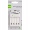 Ładowarka E421 NiMH firma GP ładowanie 4 Batterii AKU AA AAA 6h White Biała