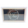 Drewniane Pudełko na Herbatę Herbaciarka Pojemnik Box Organizer TEA WHITE 5
