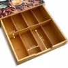 ORGANIZER KAWA HERBATA PRZYPRAWY BAMBUSOWY SZKLANY BLAT 30x30 cm SZKLANKI