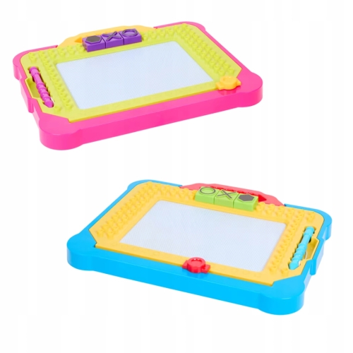 Tablica magnetyczna do rysowania zmazywalna Toi-Toys 35 x 27cm niebieska