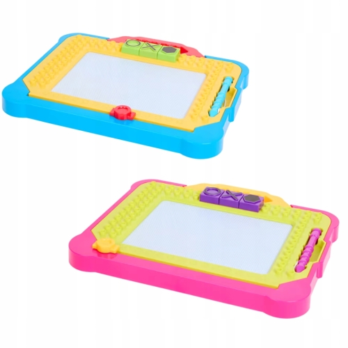 Tablica magnetyczna do rysowania zmazywalna Toi-Toys 35 x 27cm niebieska