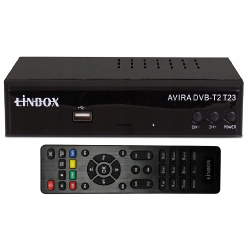 Oryginalny pilot do dekodera tunera DVBT marka Linbox Avira T21 T23 T25