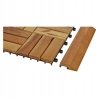 Krawędź kant do płytki tarasowej drewno Akacja 30 x 7 cm brąz Hard Head x 4
