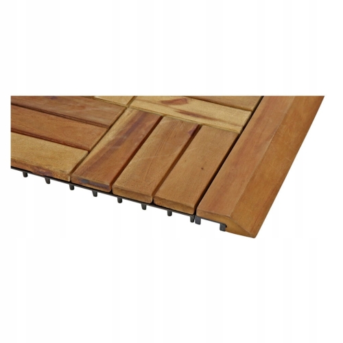 Krawędź kant do płytki tarasowej drewno Akacja 30 x 7 cm brąz Hard Head x 4