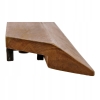 Krawędź kant do płytki tarasowej drewno Akacja 37 x 7 cm brąz Hard Head x 4