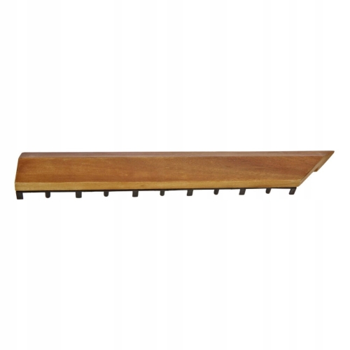 Krawędź kant do płytki tarasowej drewno Akacja 37 x 7 cm brąz Hard Head x 4