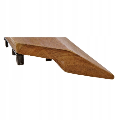 Krawędź kant do płytki tarasowej drewno Akacja 37 x 7 cm brąz Hard Head x 4