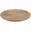 Taca bambusowa drewniana patera dekoracyjna okrągła Ø 38 cm Home prezent
