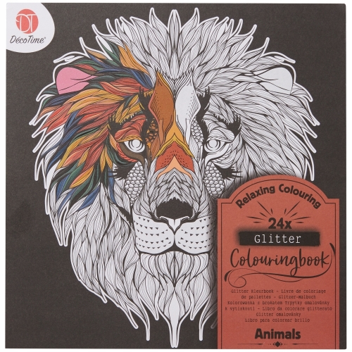 Antystresowa Kolorowanka Malowanka z brokatem 24 szt. MAGIC MANDALA GLITTER