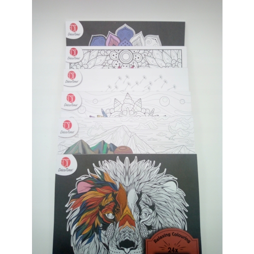 Antystresowa Kolorowanka Malowanka z brokatem 24 szt. MAGIC MANDALA GLITTER