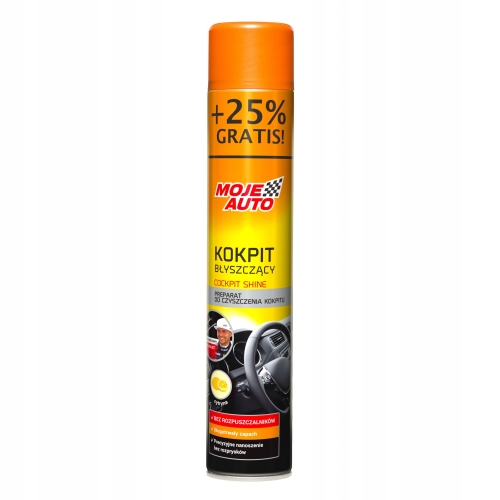 SPRAY AREOZOL DO CZYSZCZENIA KOKPITU COCKPIT SHINE CYTRYNA Moje Auto 750ml