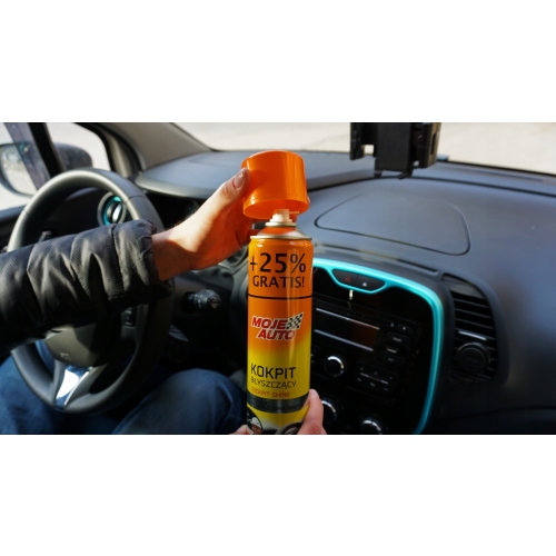 SPRAY AREOZOL DO CZYSZCZENIA KOKPITU COCKPIT SHINE CYTRYNA Moje Auto 750ml